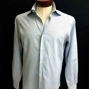 Antichi Telai Mens 15.5 Designe Stripe Dress Shirt